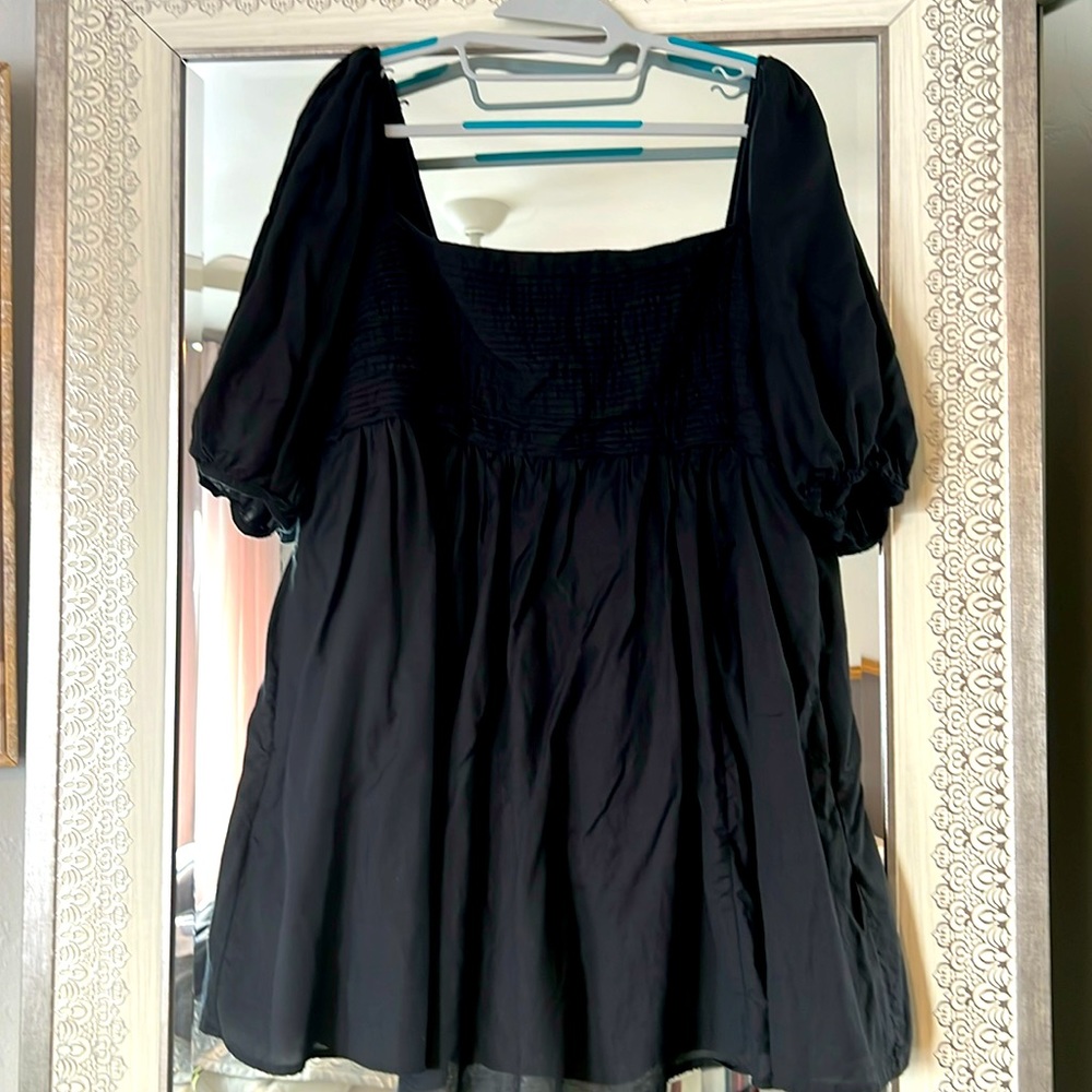 Abercrombie Emerson Black Linen blend dress